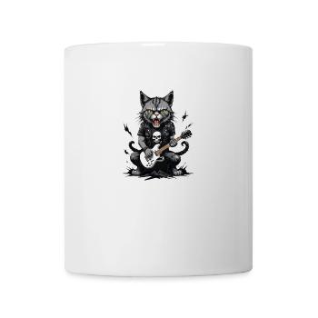 Cat Rocker Cat HardRock Gift - Mug blanc - blanc - Devant