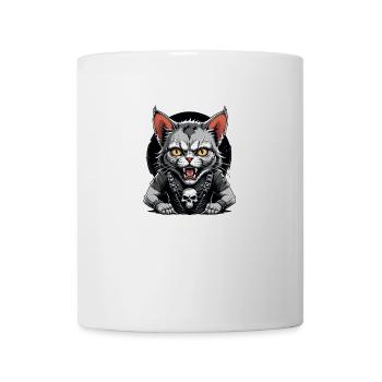 Cat Rocker Cat HardRock Gift - Mug blanc - blanc - Devant