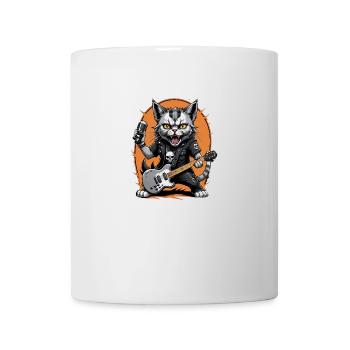Cat Rocker Cat HardRock Gift - Mug blanc - blanc - Devant