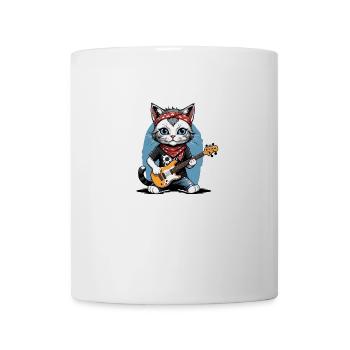 Cat Rocker Cat HardRock Gift - Mug blanc - blanc - Devant
