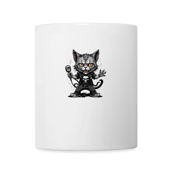 Cat Rocker Cat HardRock Gift - Mug blanc - blanc - Devant