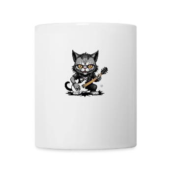 Cat Rocker Cat HardRock Gift - Mug blanc - blanc - Devant