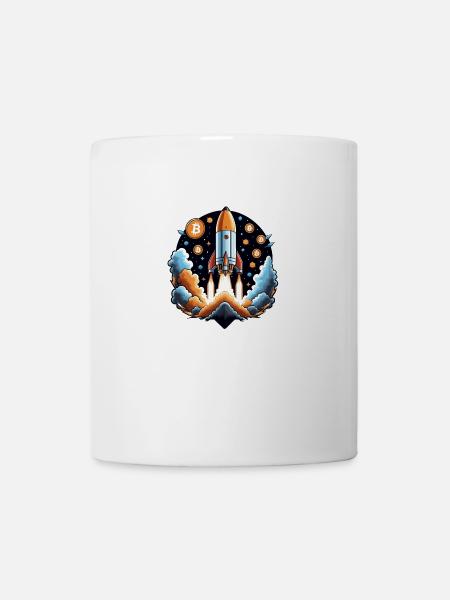 Bitcoin Crypto Crypto to the Moon Gift - Mug - white