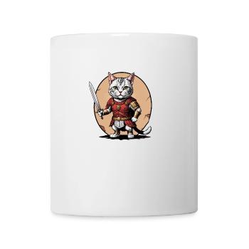 Cat Römischer Krieger Katze Geschenk - Tasse - Weiß - Vorne