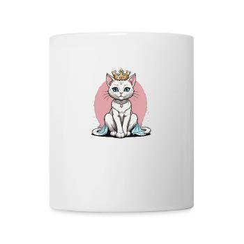 Cat Princess Queen Cat Elegant Gift - Mug - white - Front