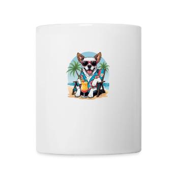 Vacances pour chiens Vacances pour chiens Île d’Hawaï Mer - Mug blanc - blanc - Devant