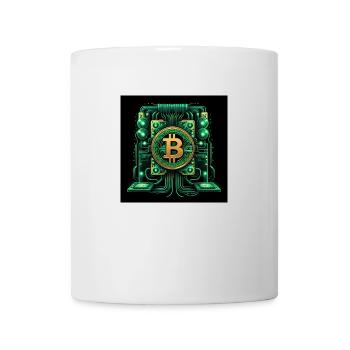 Bitcoin Krypto Crypto to the Moon Geschenk Tresor - Tasse - Weiß - Vorne