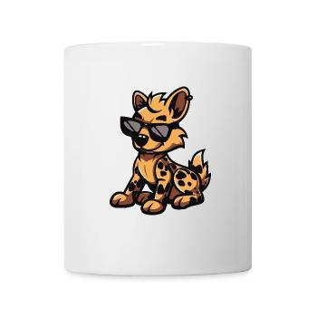 Hyäne Cool Comic - Tasse - Weiß - Vorne