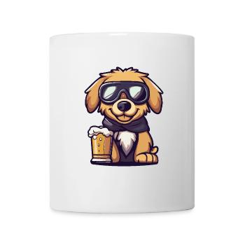 Golden Retriever Hund Apres Ski Bier Lustig - Tasse - Weiß - Vorne