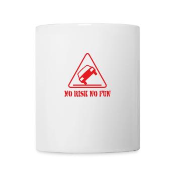 No Risk No Fun Funny Gift Car Tuning - Mug - white - Front