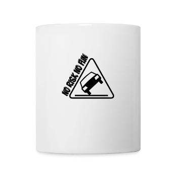 Pas de risque pas de plaisir drôle cadeau tuning voiture - Mug blanc - blanc - Devant