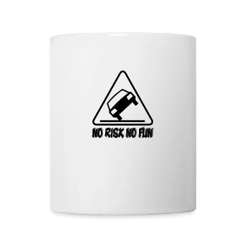 No Risk No Fun Funny Gift Car Tuning - Mug - white - Front