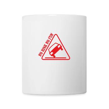 Pas de risque pas de plaisir drôle cadeau tuning voiture - Mug blanc - blanc - Devant
