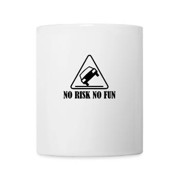 No Risk No Fun Funny Gift Car Tuning - Mug - white - Front