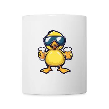 Canard Après-Ski Bière Bande Dessinée - Mug blanc - blanc - Devant