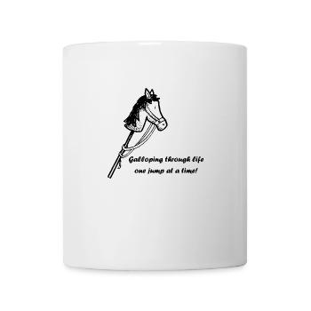 Galloping through life - Hobby Horsing - Mug - white - Front