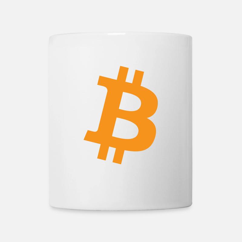 Bitcoin Logo - Tasse - Weiß