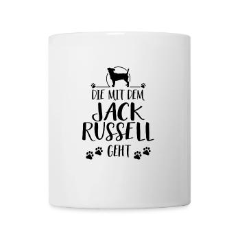 LE JACK RUSSELL ALLAIT le chien de Wilson - Mug blanc - blanc - Devant