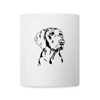 WEIMARANER Portrait Wilsigns hunting dog portrait - Mug - white - Front