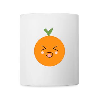 Kawaii Orangen Kawaii Früchte Kawaii Obst - Tasse - Weiß - Vorne