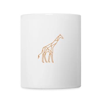 Girafe| Animaux | Logo de l’entreprise | Zoo - Mug blanc - blanc - Devant