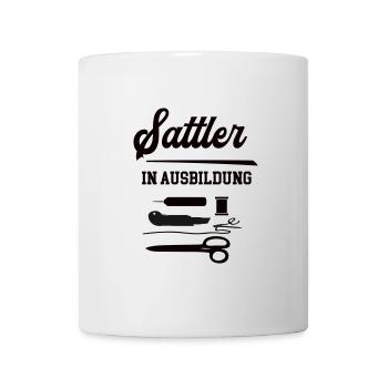 Sattler in Ausbildung Sattlerausbildung Lehrling - Tasse - Weiß - Vorne