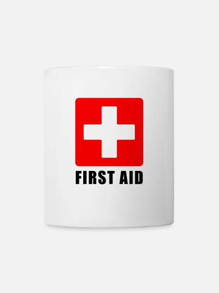 PREMIERS SECOURS - Mug blanc - blanc