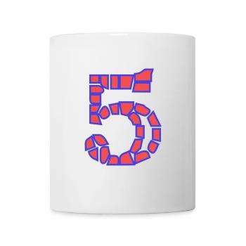 5. 5 YEARS. 5th ANNIVERSARY. 5 YEAR ANNIVERSARY - Mug - white - Front