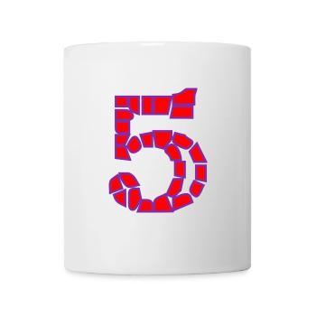 5. 5 YEARS. 5th ANNIVERSARY. 5 YEAR ANNIVERSARY - Mug - white - Front