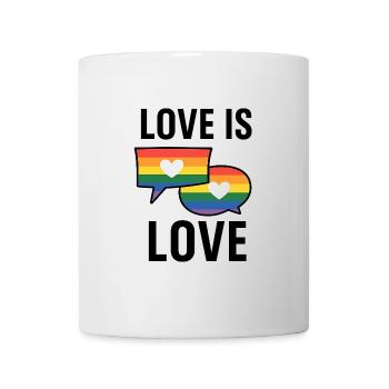 Bulles d’amour arc-en-ciel - Mug blanc - blanc - Devant
