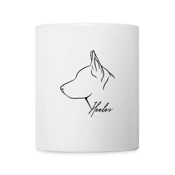 Profil de talonneur Bouvier Chien Chiens Chien Wilsigns - Mug blanc - blanc - Devant