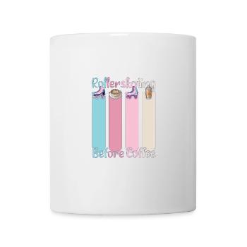Rollerskater Party Rollerskate avant le café - Mug blanc - blanc - Devant