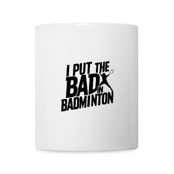 J’ai mis le mauvais au badminton 11 - Mug blanc - blanc - Devant
