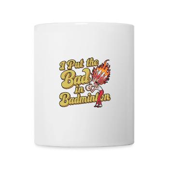 J’ai mis le mauvais au badminton 8 - Mug blanc - blanc - Devant