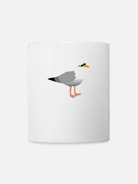 Coole Möwe - Tasse - Weiß