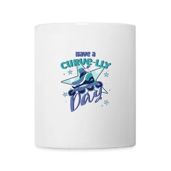 Rollerblades Blade Have A Curve-lly Day Cadeaux - Mug blanc - blanc - Devant