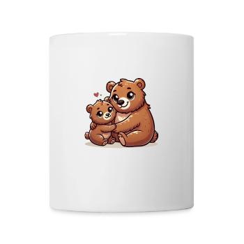 Loving Bear Parent with Child - Mug - white - Front