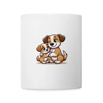 Loving Dog Parent with Child - Mug - white - Front