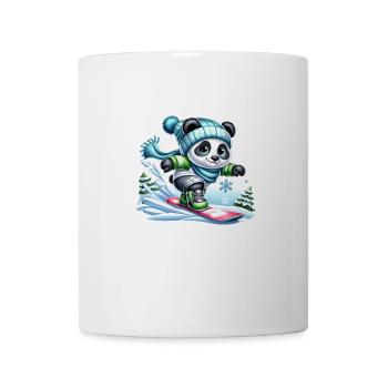 Cute Snowboarder Panda - Tasse - Weiß - Vorne