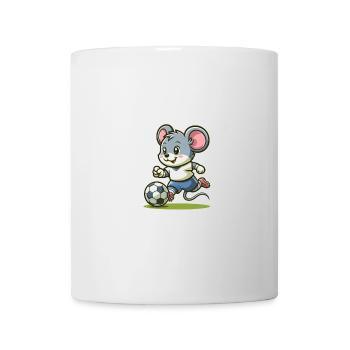 Souris de joueur de football mignon - Mug blanc - blanc - Devant