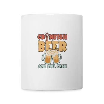 Écrevisses, Bière Et Boil Crew 4 - Mug blanc - blanc - Devant