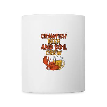 Écrevisses, bière et , équipage 2 - Mug blanc - blanc - Devant