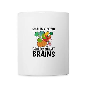 Les aliments sains pour développer un excellent cerveau 2 - Mug blanc - blanc - Devant