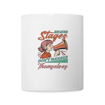 Parce que les étapes ne se gèrent pas toutes seules - Mug blanc - blanc - Devant