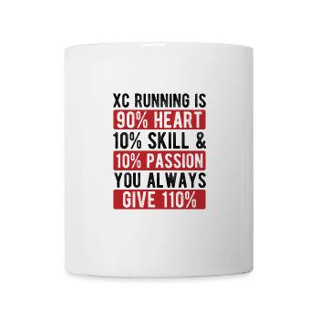 XC Running Gifts - Perfect XC Runner Design Idea - Tasse - Weiß - Vorne