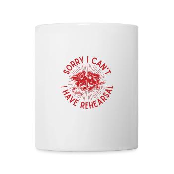 Le théâtre musical n’est pas sous les feux de la rampe, mais nous brillons - Mug blanc - blanc - Devant