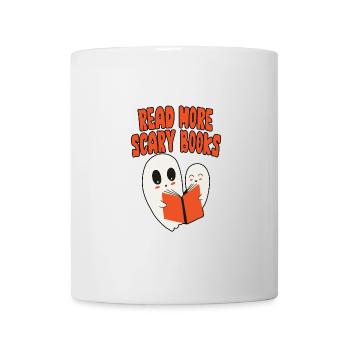 Lire la suite Livres effrayants 4 - Mug blanc - blanc - Devant