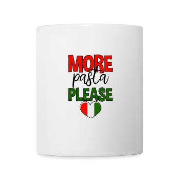 Plus de pâtes s’il vous plaît 4 - Mug blanc - blanc - Devant