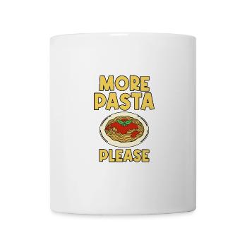 Plus de pâtes s’il vous plaît 2 - Mug blanc - blanc - Devant