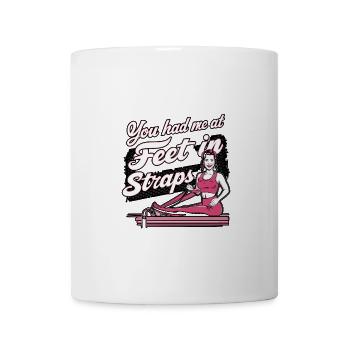 Tu m’as eu aux pieds en sangles 60 - Mug blanc - blanc - Devant